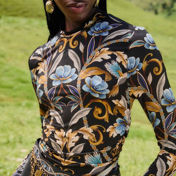 FARM Rio Tops - Farm Rio Flowerful Garden Blouse